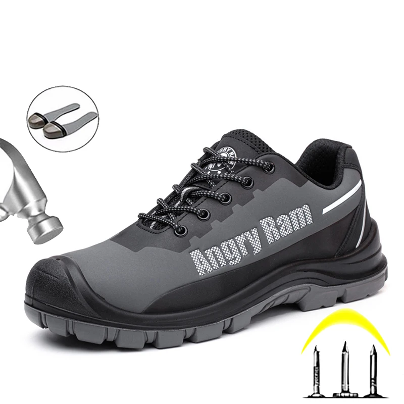 

Protective Working Shoes Men's Safety Boots Steel Toe Shoes Safety Sneakers For Men Working Boots Winter Shoe For Men Ankle Boot
