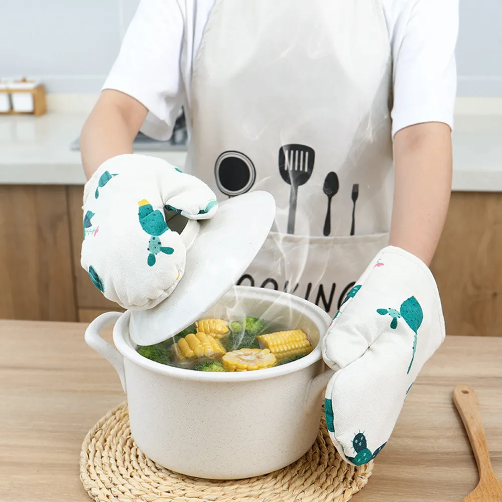 Перчатки для микроволновой печи прихватки выпечки термостойкие рукавицы