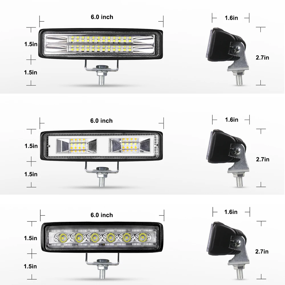 NlpearL 12-24V " светодиодный противотуманные Автомобильные фары красный синий желтый 5 стиль мигающий светодиодный свет для полиции для внедорожника грузовика трактора 4X4 ATV