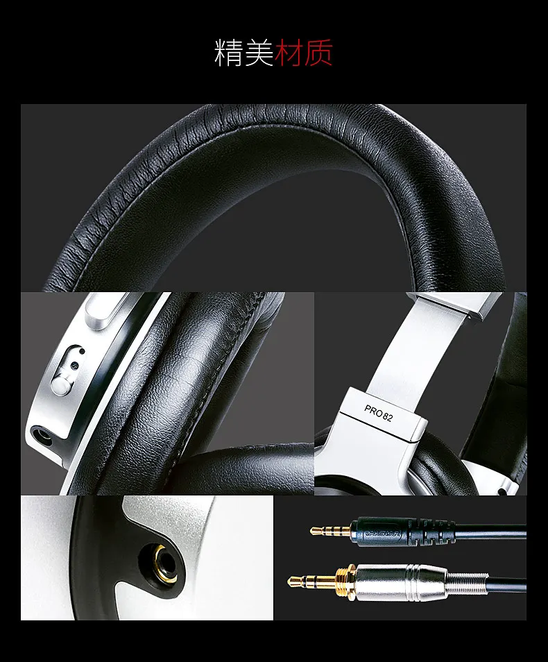 

Original Takstar PRO82 / pro 82 Professional monitor headphones HIFI headset for stereo PC recording and game , bass adjustable