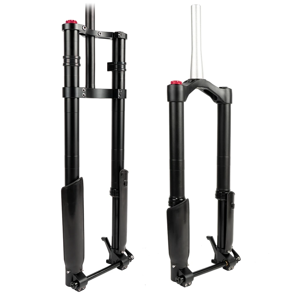 EBike вилка Снежный велосипед Горные горные пневматическая подвеска 150 мм * 15 ось