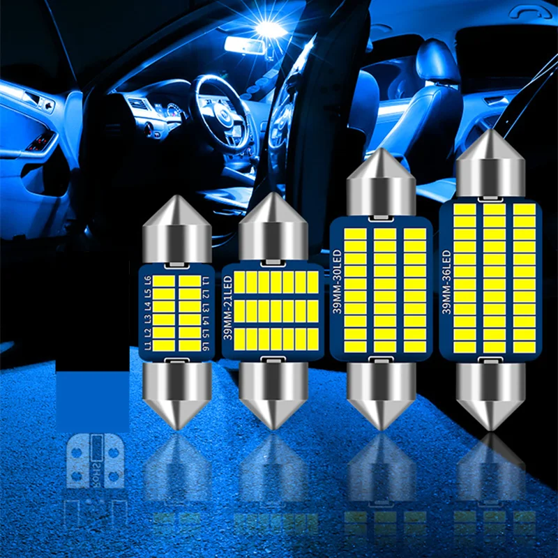 2 шт. белый 31 мм светодиодный Canbus 3175 6428 авто купольный купол для багажника