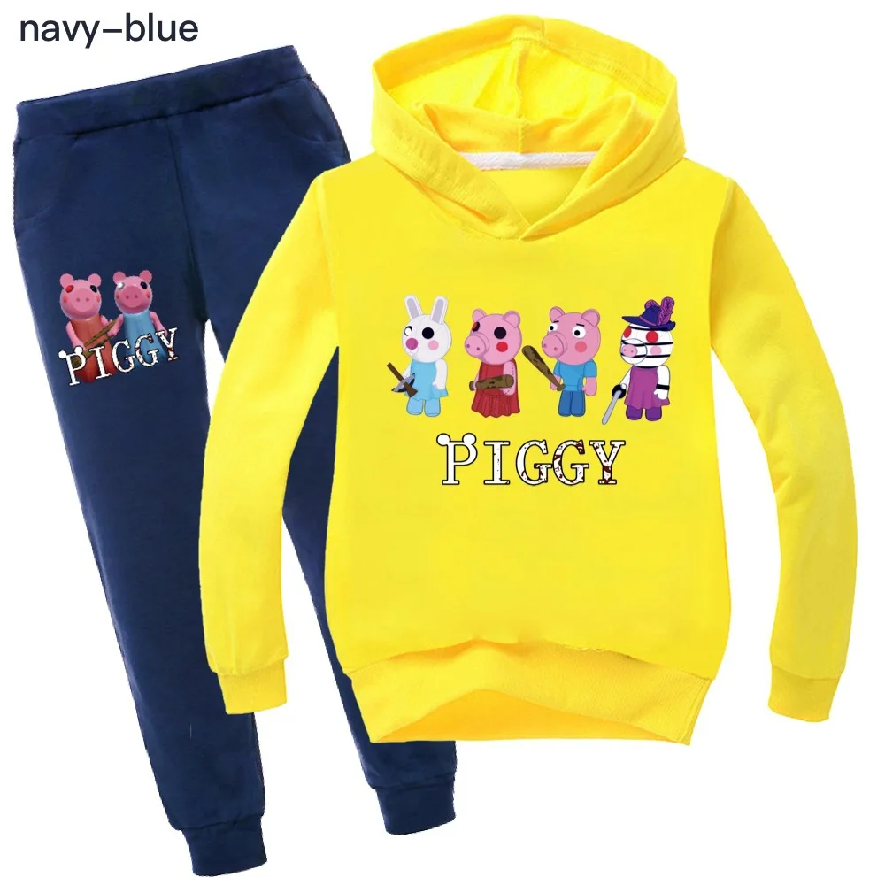 

Осенняя одежда для маленьких мальчиков, милая Толстовка Robloxing с круглым вырезом и длинными рукавами, Детская футболка и штаны, Детский компл...