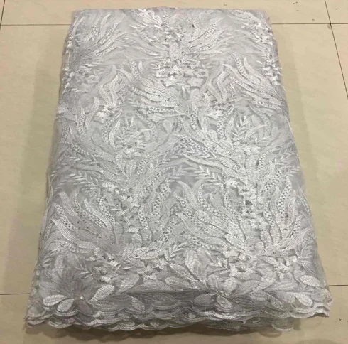 as picture 11 Madison африканская кружевная ткань вышитые нигерийские кружева ткань высокого качества французский Тюль кружевная ткань для женщин 5 ярдов - Цвет: as picture 11