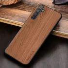 Чехол-накладка для OPPO Realme 7 Pro, 6 Pro, 6S, 5i, 6i, ТПУ, поликарбонат, дерево из искусственной кожи дюйма