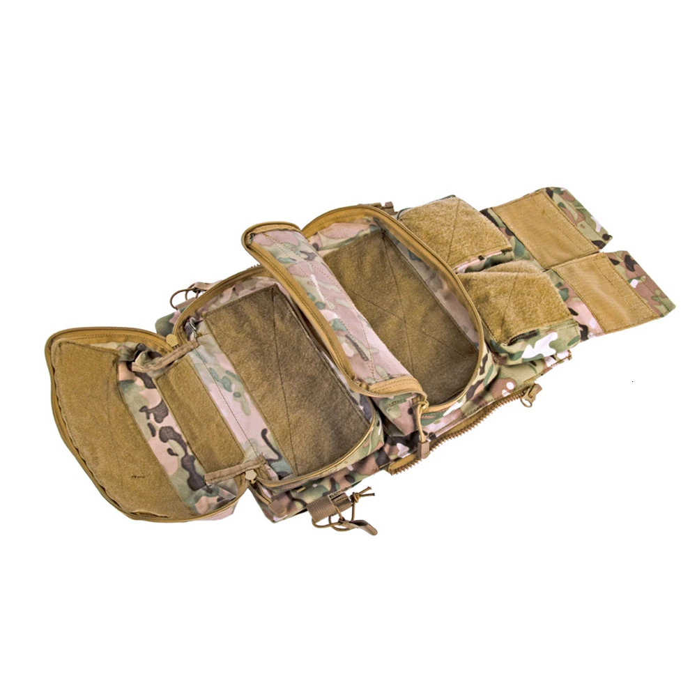 

Tactical Pouch Zip-on 2.0 Panel Platform For JPC CPC AVS Vest 2 Vertical And Horizontal GP Magazine Expandable Pocekts Nylon