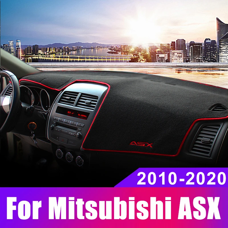 Car Dashboard Cover Mat Sun Shade Avoid Light Pad Carpets Anti-UV For Mitsubishi ASX 2010 - 2018 2019 2020 2021 2022 Accessories 1