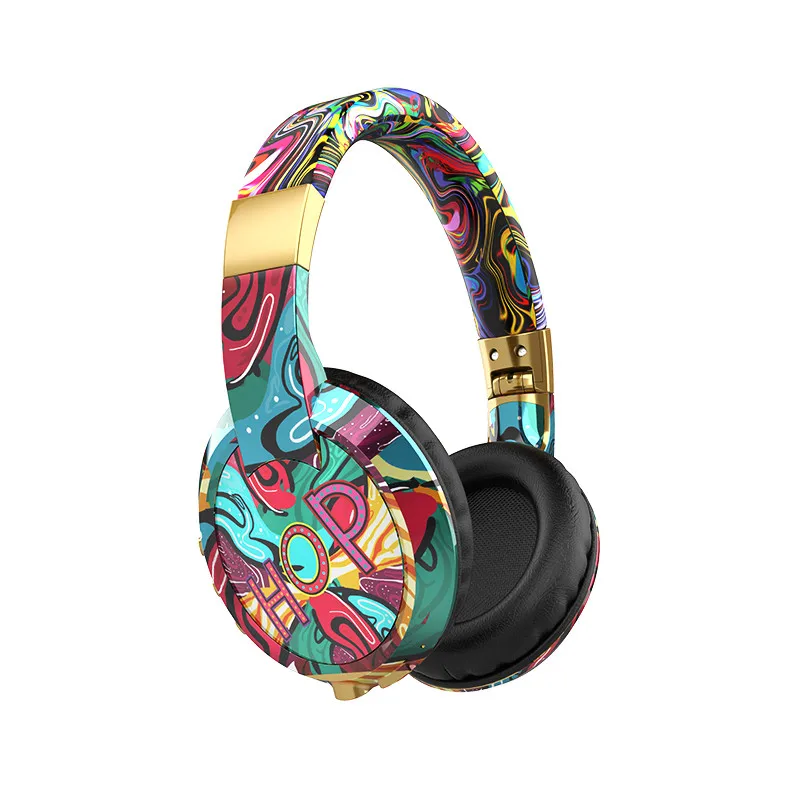 Новые спортивные наушники граффити с шумоподавлением гарнитура Bluetooth 5 0
