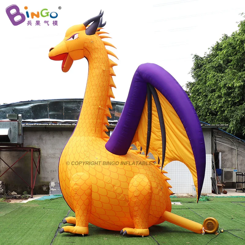 

High Quality Cartoon Character 3.6x3.4x5mH Giant Fly-dragon Model Inflavel Toys Decoration For Inflatable Outdoor Display