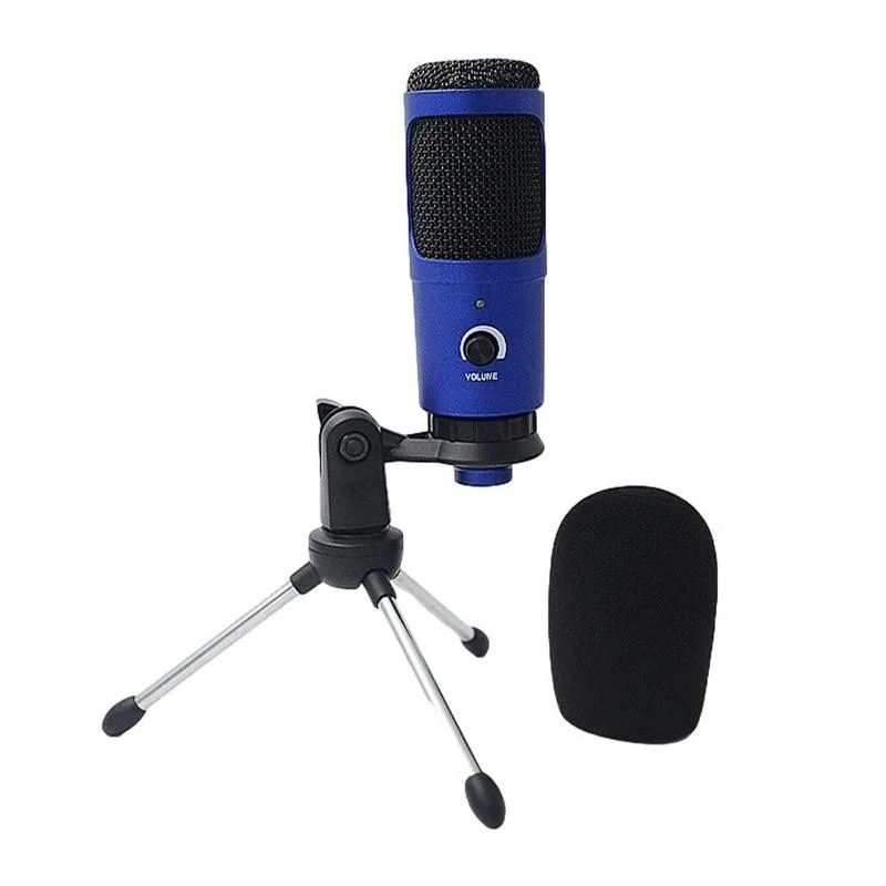 

Профессиональный USB-микрофон со штативом, конденсаторный микрофон для ПК, Подкаст, стриминговый кардиоидный микрофон для компьютера, ПК