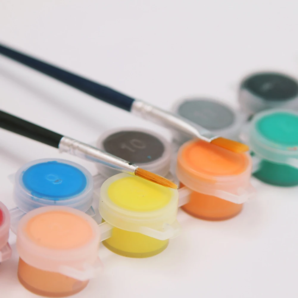 Набор кистей для акриловой краски 12 шт./компл. 3 мл |