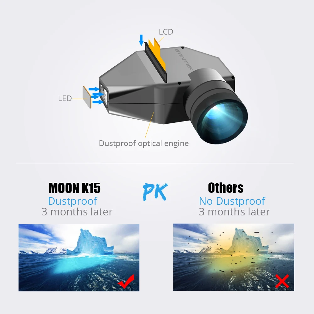 BYINTEK MOON K15 Full HD 1080P Android wifi светодиодный 1920x1080 lcd видео проектор для Iphone смартфонов