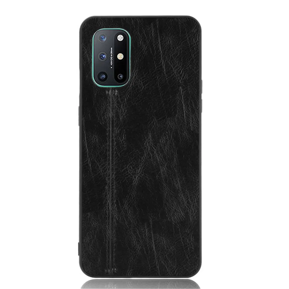 for oneplus 8t case luxury calfskin pu leather lines back cover shockproof case for oneplus 8t 8 t oneplus8t full phone cases free global shipping