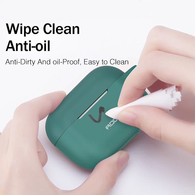 Силиконовый защитный чехол ROCK для Airpods Pro отдельный дизайн ультратонкий