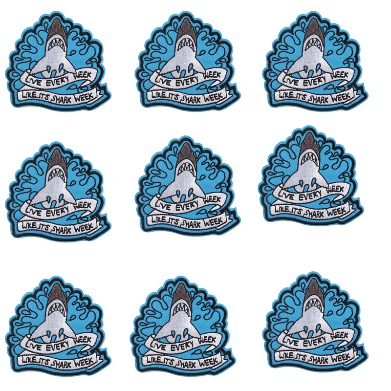 10 шт./лот дешевые нашивки с животными для одежды термоклейкие вышитые детской