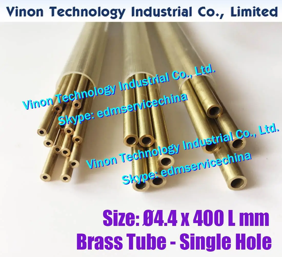 

(30PCS/LOT) Ø4.4x400Lmm Brass Tube Single Hole Brass EDM Tube Electrode,Tube Diameter 4.4mm Length 400mm for Electric Discharge