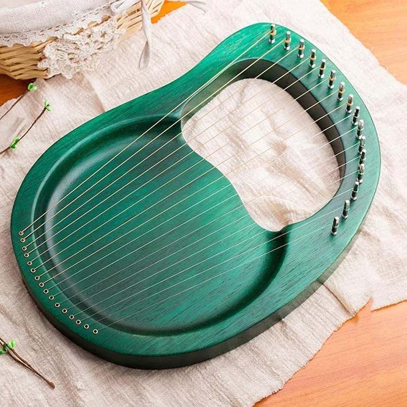 Lyre Harp 16 струн Heptachord твердая древесина красное дерево с настройкой гаечный ключ