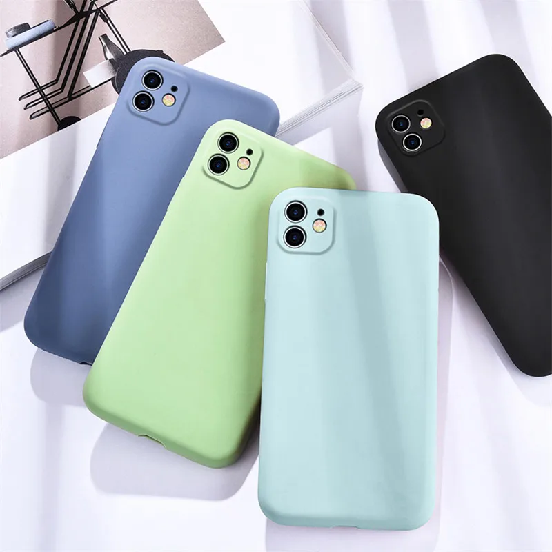 Чехол для телефона iPhone 11 мягкий жидкий силикон тонкая кожа удобная защитная