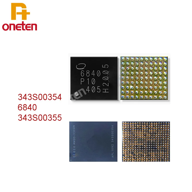 

Oneten 100% New 343S00354 343S00355 Main Power IC 6840 Baseband Power IC For iPhone 11 11PRO PROMAX Chip