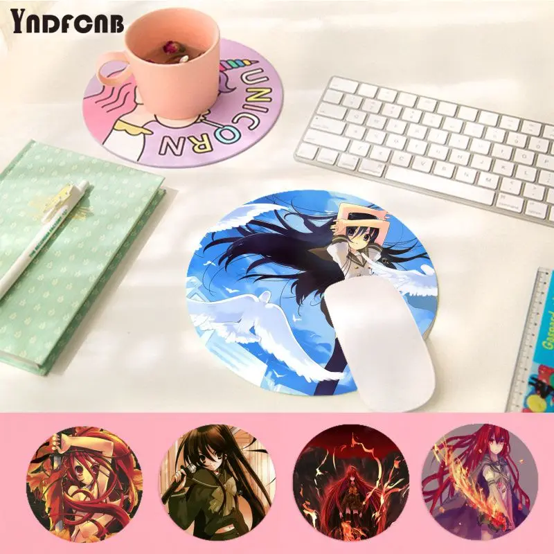 

YNDFCNB Personalized Fashion Shakugan No Shana Computer Gaming round Mousemats Anti-Slip Laptop PC Mice Pad Mat gaming Mousepad
