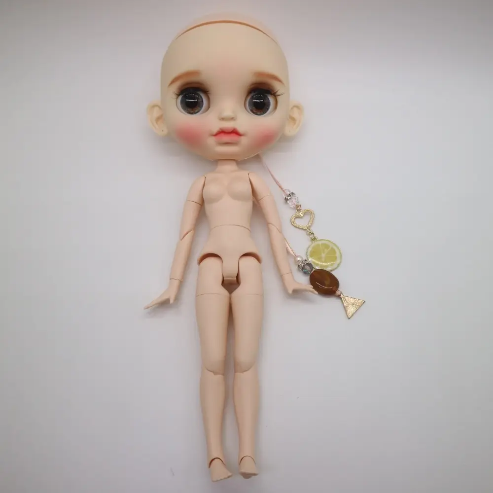 Голая голова кукла с индивидуальным лицом шарнир тела Blyth кукла(20190710-1