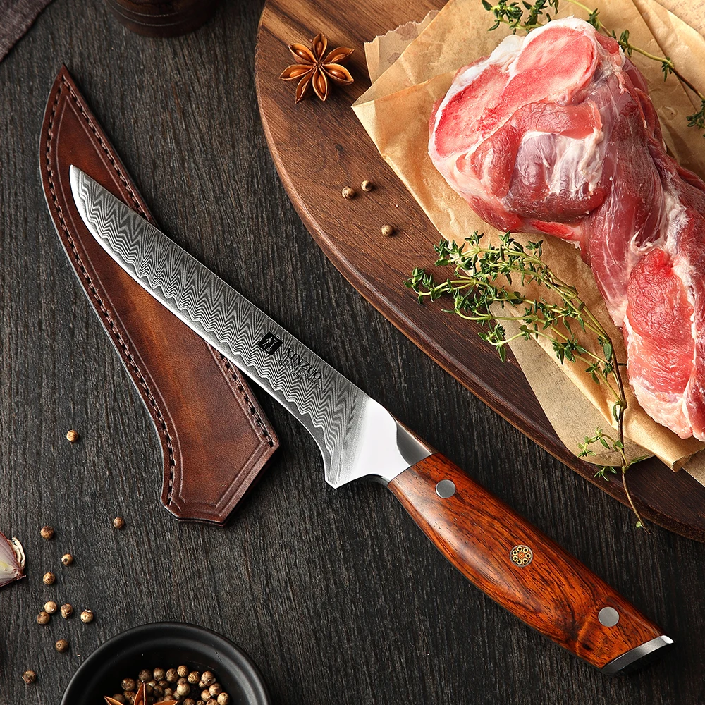 

XINZUO 6'' inch Boning Knife professional Kitchen Knife Damascus Steel Japan style High Quality Boning Fillet Fish Knives