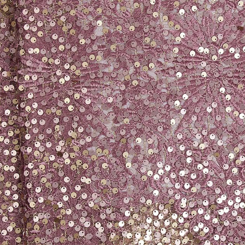 Африканское французское красное кружево с блестками Высокое качество