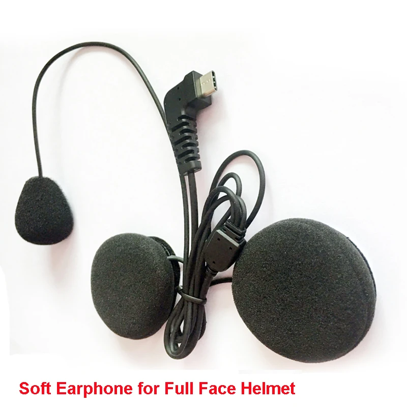 

Type-C USB Microphone Speaker For BT-S2 BT-S3 Motorcycle Bluetooth Intercom Headsets Interphone For Open Helmet Full Face Helmet