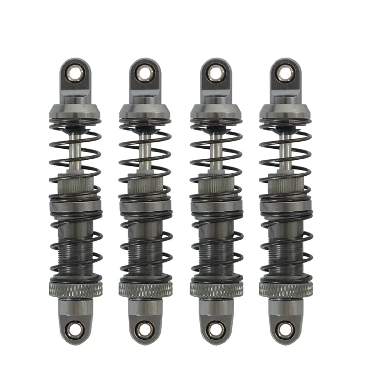 

4PCS 70mm Oil Adjustable Metal Hydraulic Shock Absorber Damper for 1/10 Climbing Car TRX4 SCX10 90046