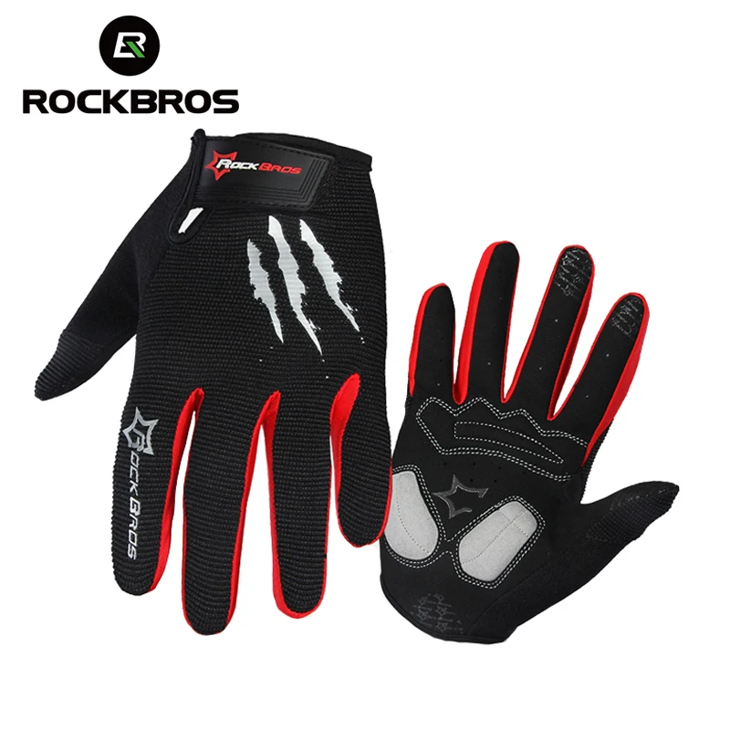 Велосипедные перчатки ROCKBROS губчатые для сенсорных экранов горных