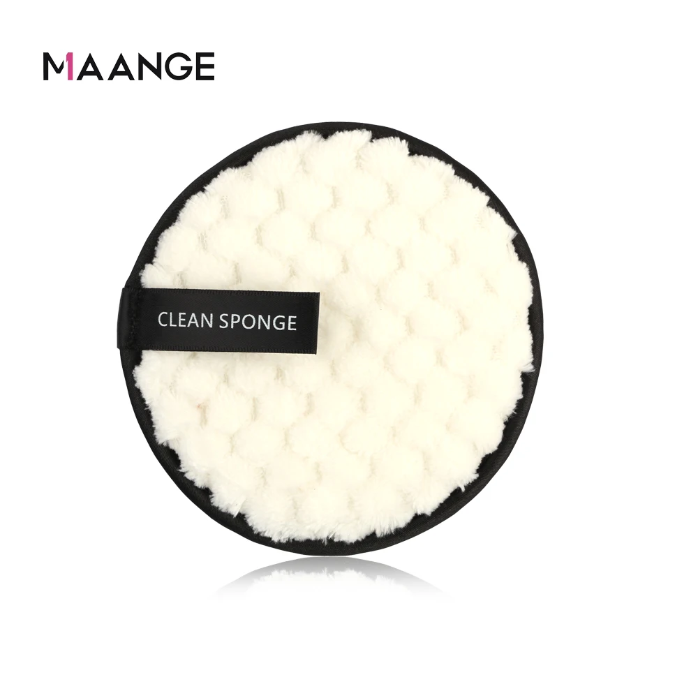 

4Color Lazy makeup remover powder puff sponge on both sides face cleansing Makeup Remover Microfiber Fluff Surface CosmeticsPuff