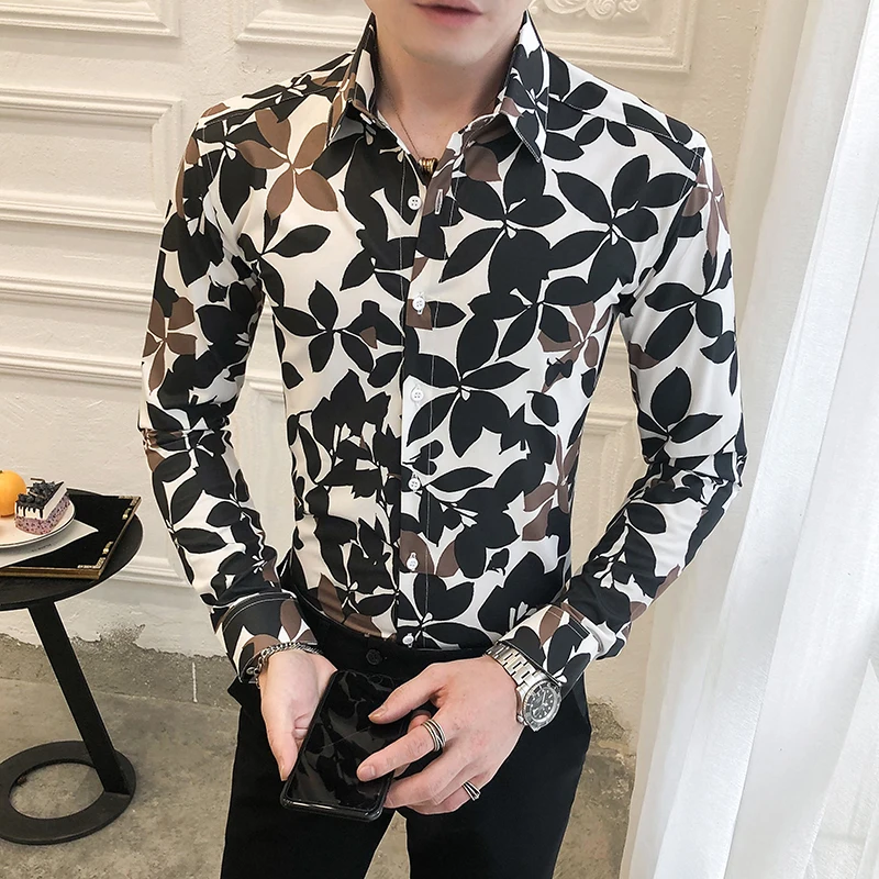 Корейский Slim Fit рубашки для мужчин одежда новый 2021 с длинным рукавом мужская
