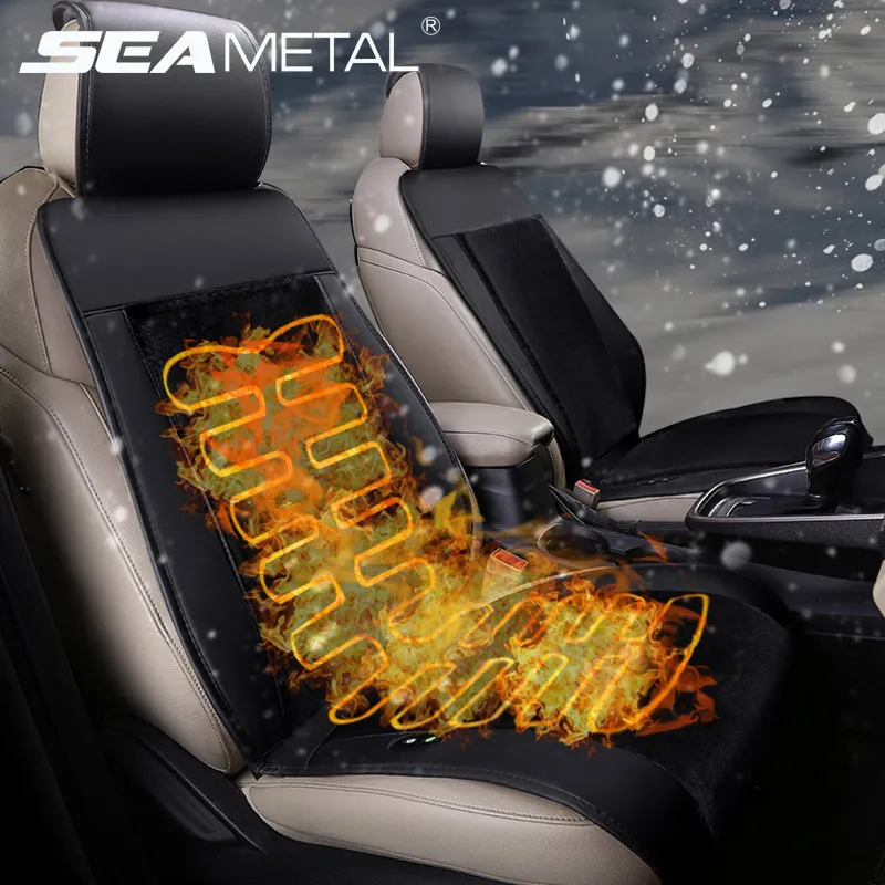 Универсальный чехол для автомобильных сидений 12V нагревательный Теплые Крышка