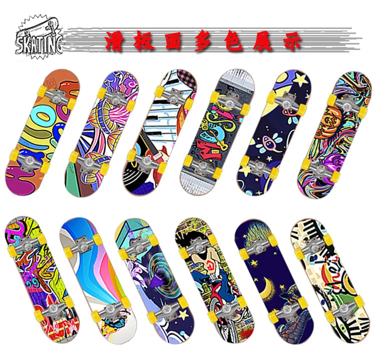

DIY Plastic Mini Finger Skating Board Table Game Toy Kids Skateboard Children Finger Fingerboard Scooter Skate Educational Gifts