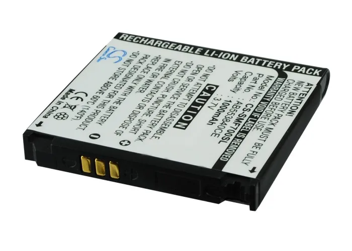 

Аккумулятор CS 1000 мА · ч для Samsung GH-M8800H, SGH-F700, SGH-F700v, SGH-F708, SGH-M8800 PIXON AB553840CE, AB563840CE