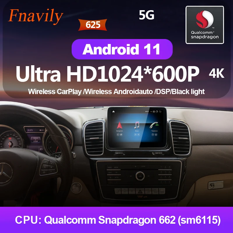 

Fnavily Android 11 Car Radio For Mercedes Benz MB GLS GLE X166 AMG Multimedia System Autoradio Dvd navigation GPS 8.4"