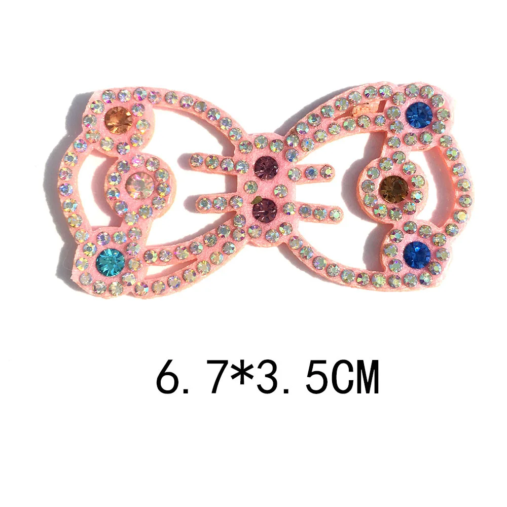 

1pc Beautiful Bow Diamond Shoe Accessories Sandals High Heels Shoes Button Clip Diy Manual Crystal Flower Shoe Charm Decorations