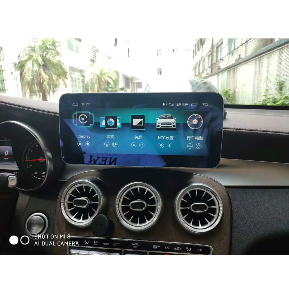 4G Ram 10,25 дюймов Android дисплей для Mercedes Benz GLC C Класс W205, с gps навигацией Bluetooth Радио стерео сенсорный экран