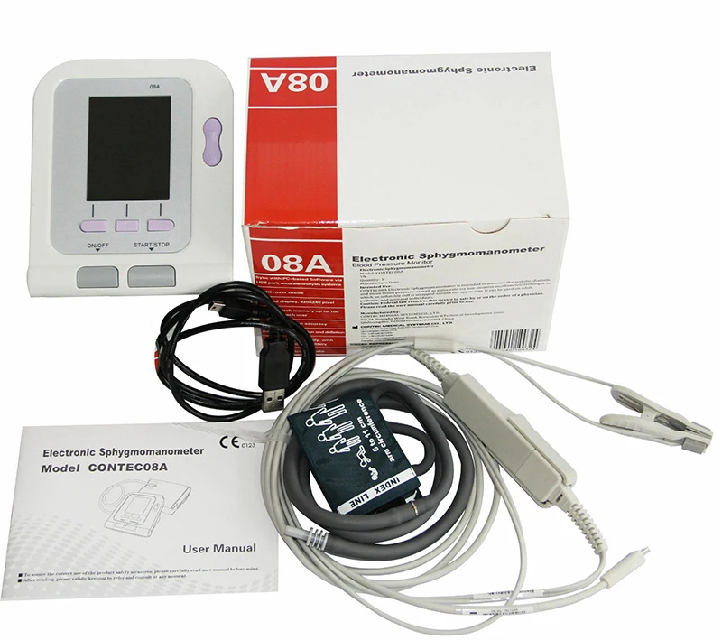 

CONTEC08A Vet Veterinary DigitalBlood Pressure Monitor 6-11CM Cuff &Veterinary VET probe Animal Use USB Software For Animal