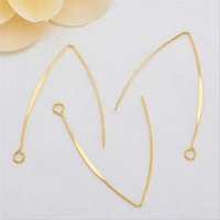 10pcslot gold color plated hyperbole ear wires hooks clasps connector diy earrings jewelry making findings accessories material
