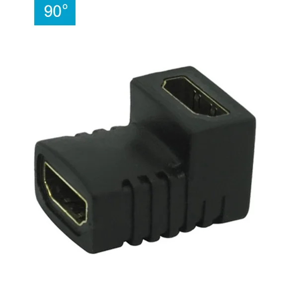 90 Degree HDMI адаптер «Мама-мама» переходник Удлинитель HDMI адаптер 4K Разъем конвертер для HDTV 1080P - Цвет: 90 Degree