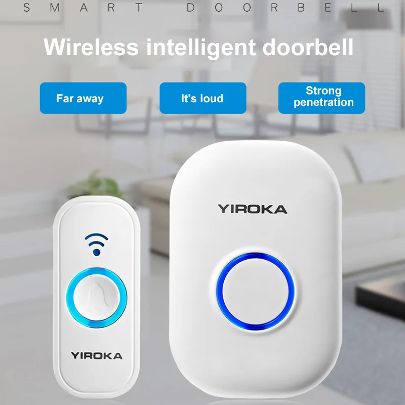 

New W101 Wireless Doorbell 433Mhz Home Welcome Smart Doorbell 150M Long Wireless Distance 58 Songs Home Welcome Door bell Chimes