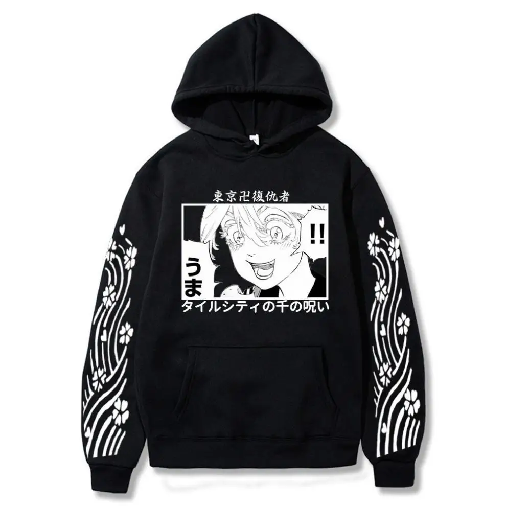 

Anime Tokyo Revengers SENJU Mikey Draken Hoodie Men Casual Streetwear Unisex Sweatshirt Pullover Male Harajuku Oversize Tee Top
