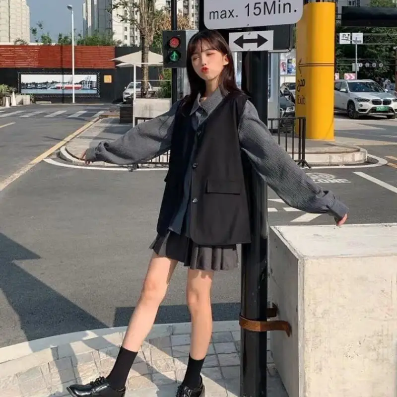 Модные комплекты женские повседневные блузы из 2 предметов для студентов