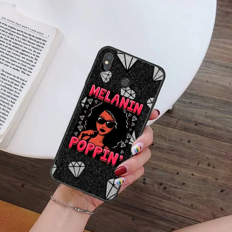 

design cute funny black girl Phone Case For Xiaomi Redmi note 7 8 9 t k30 max3 9 s 10 pro lite