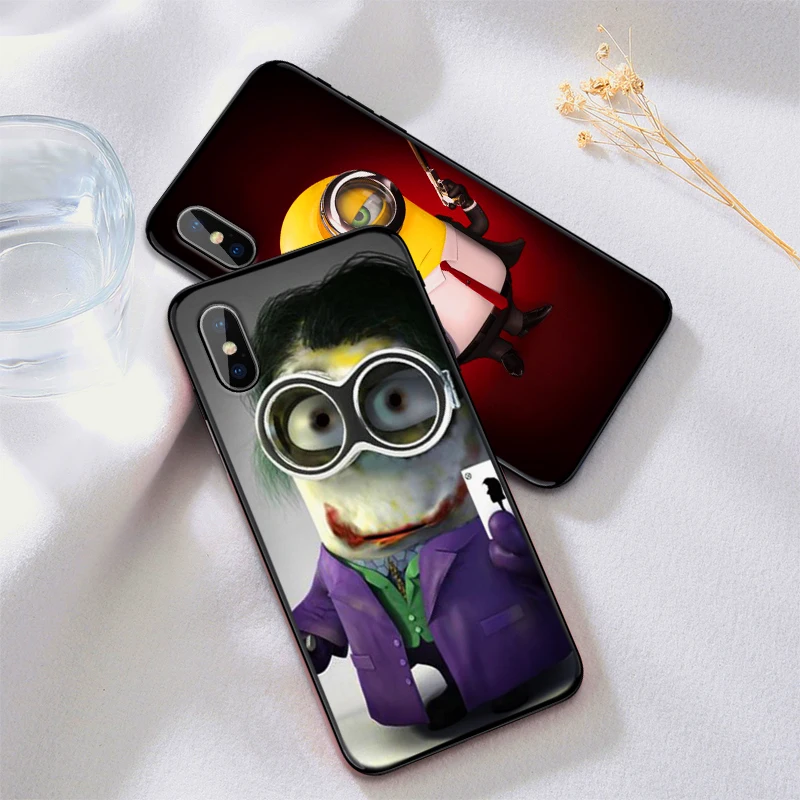 Милый мягкий чехол из ТПУ с миньонами для Apple IPhone X XR XS MAX 5 5S 5C SE 6 S 7 8 Plus ipod touch