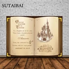 Фон для фотосъемки книга сказок Once Upon A Time Castle Princess Baby Shower День рождения