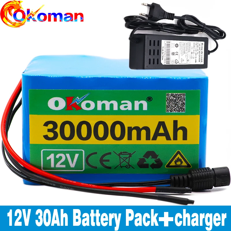 12V 30Ah 3S12P 12 6 в высокой мощности литий Батарея пакет для инвертор ксеноновая лампа