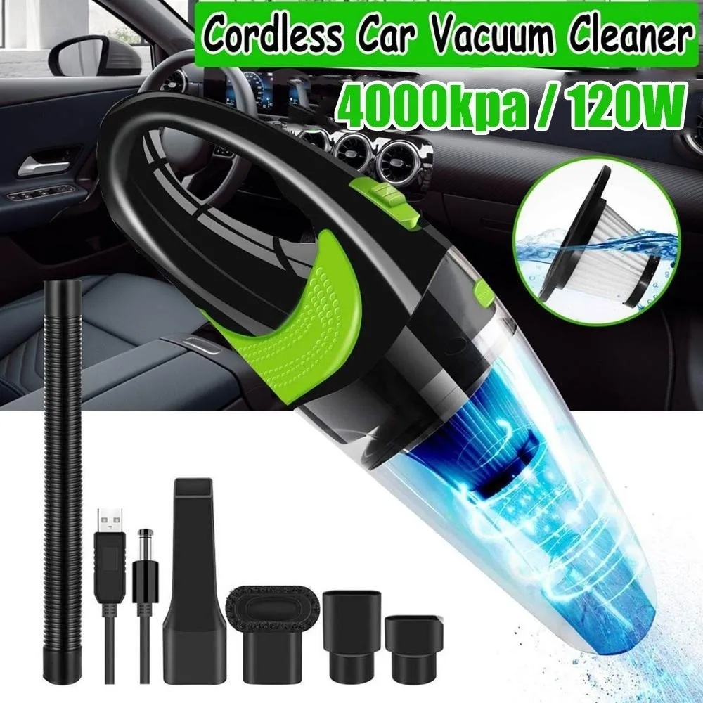 Автомобильный пылесос 12 В 120 Вт для влажной и сухой уборки двойное назначение