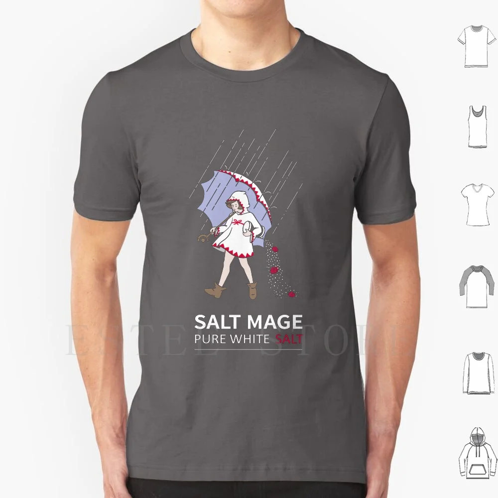 Camiseta de algodón para hombre, prenda de vestir, color blanco puro, con estampado de Salt Mage, Final Fantasy, Final Fantasy, 6Xl, fffourth, 14